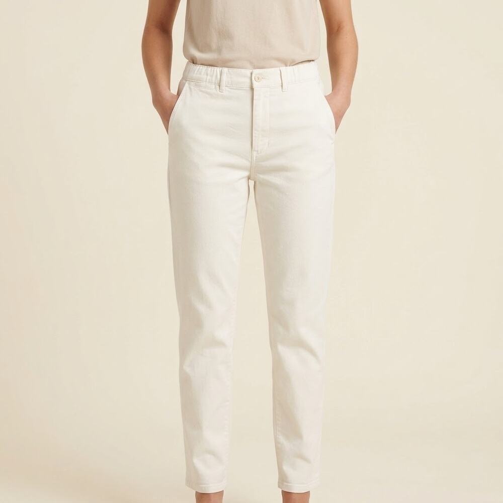 338-Citizens of Humanity Sally Straight Nostalgia Off White Cream Size 32 NWOT